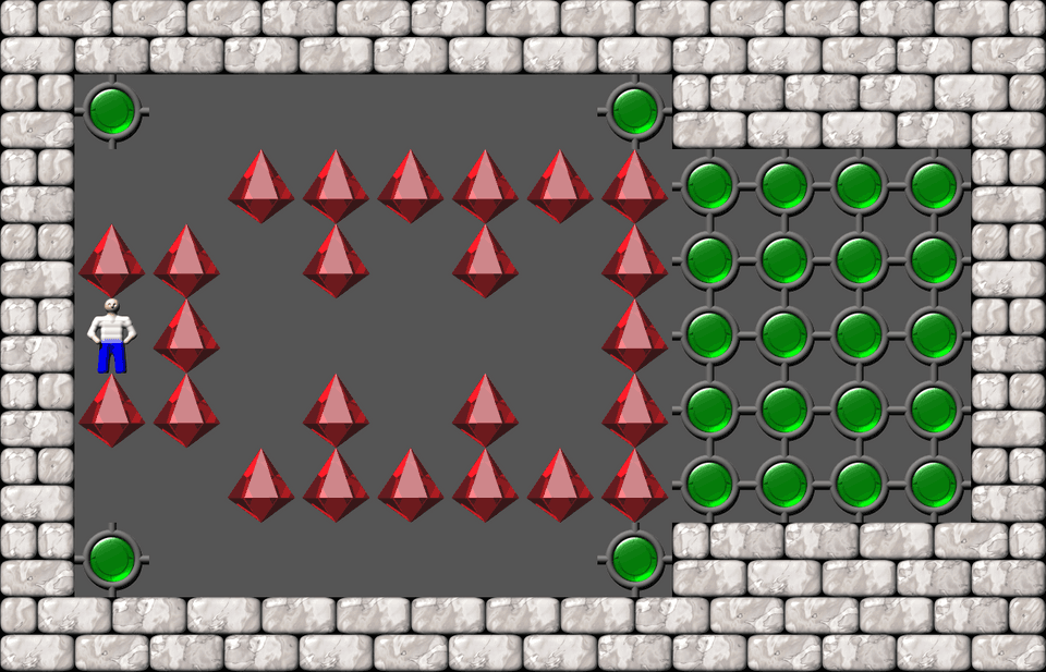 Sokoban Cosmac 5 level 62